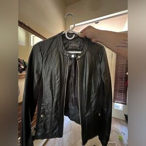 Sebby black faux leather jacket